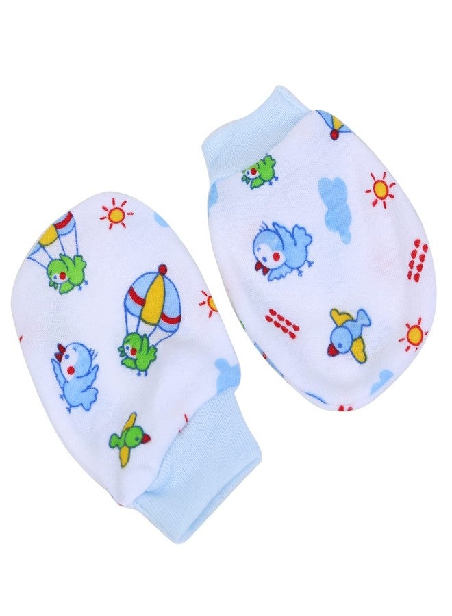 Mini Berry Newborn Baby Cotton Mittens Set | Gloves Set | Multicolor. Pack of 6 Pairs. - Image 4