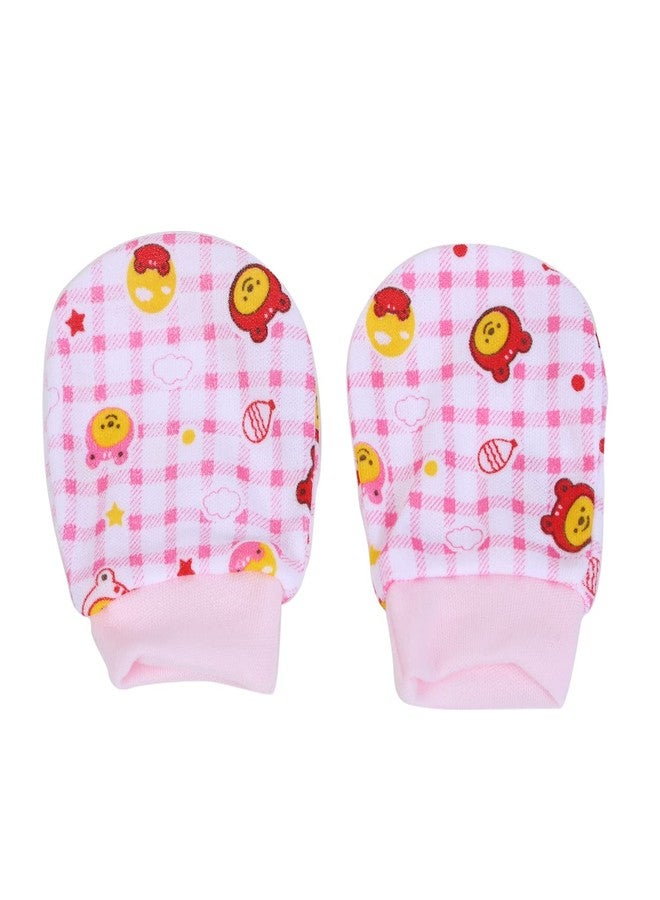 Mini Berry Newborn Baby Cotton Mittens Set | Gloves Set | Multicolor. Pack of 6 Pairs. - Image 2