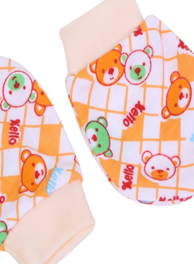 Mini Berry Newborn Baby Cotton Mittens Set | Gloves Set | Multicolor. Pack of 6 Pairs. - Image 3
