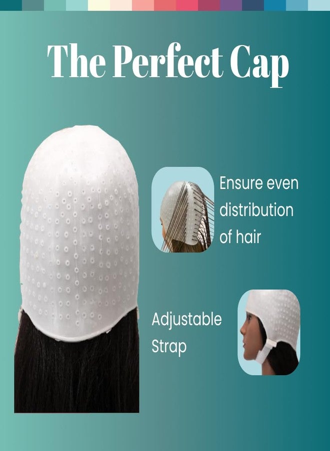 Dompel Silicone Highlight Hair Cap | Reusable Professional Silicone Cap with Needle | Special for Hair Dyeing | Model 233 CA - Image 4