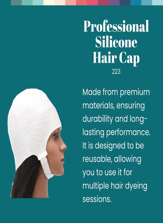 Dompel Silicone Highlight Hair Cap | Reusable Professional Silicone Cap with Needle | Special for Hair Dyeing | Model 233 CA - Image 5