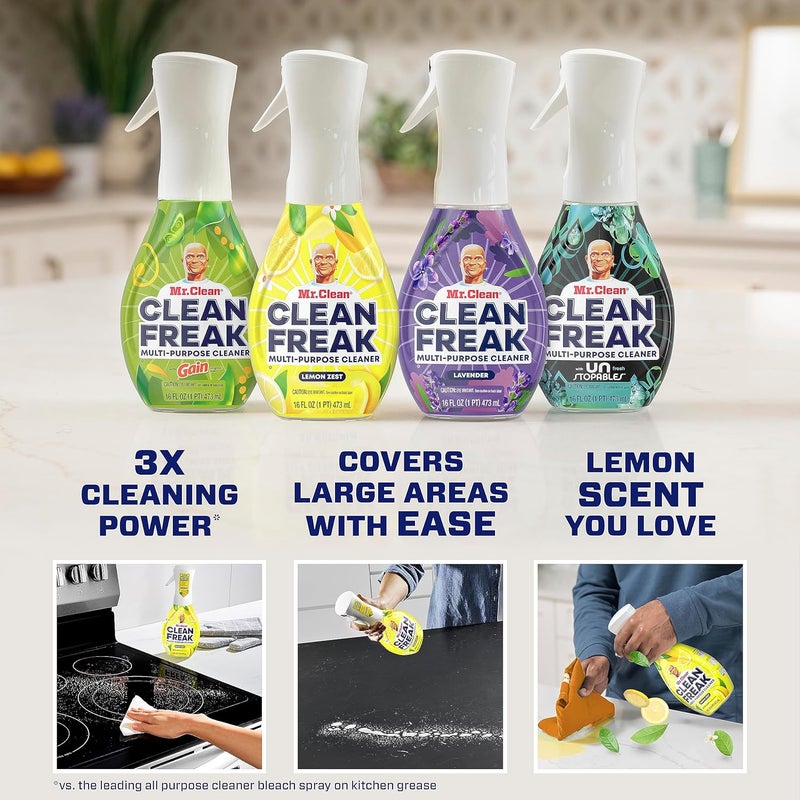 Mr Clean Mr. Clean Clean Freak Multi-Purpose Cleaner Refill - Lemon Zest - Image 2