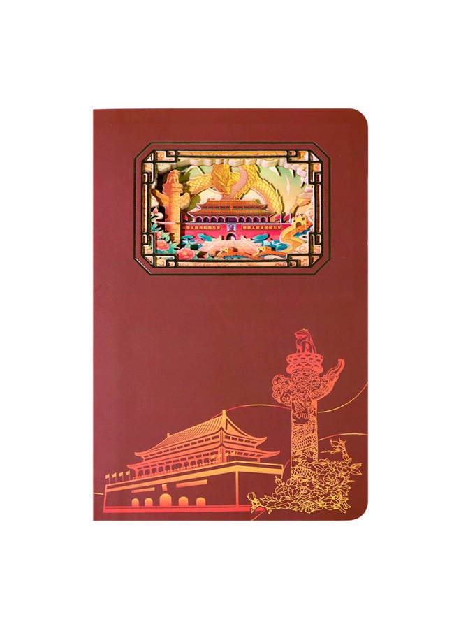 Creative Tourism Commemorative Handbook Literary Collection Chapter 3d Hollow Notepad Diaries Paper Carved Notebook