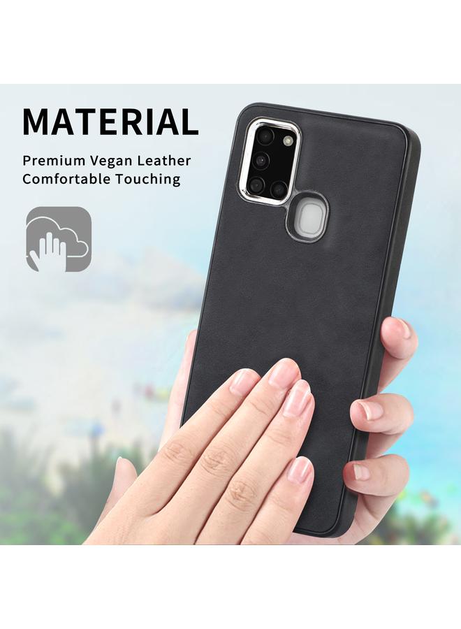 erorex Case For Samsung Galaxy A21s Skin-Feel Electroplating TPU Shockproof Phone Case - Image 5