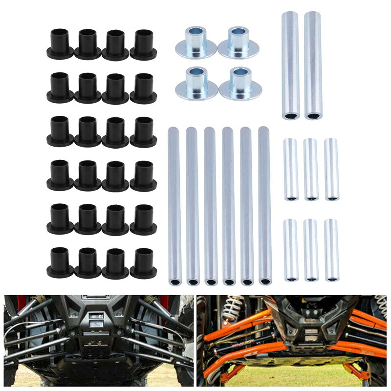 طقم بوشات A Arm من RYANSTAR RACING ATV الثقيلة من HDPE متوافق مع Polaris RZR 800 RZR S 4 800 20082014 طقم كامل مع بوشات كافية للأمام والخلف