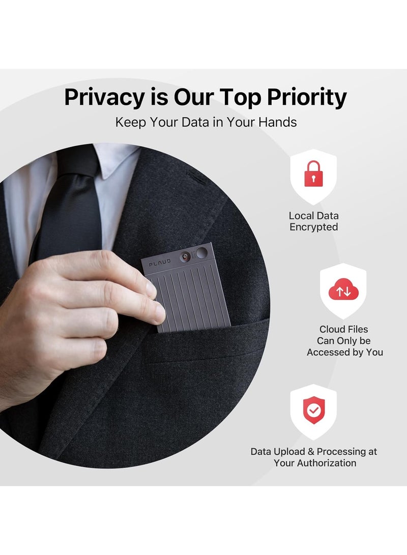 PLAUD Plaud Note AI Voice Recorder with Dual Engine Audio Capture & ChatGPT-4o Summary Tool - Image 3