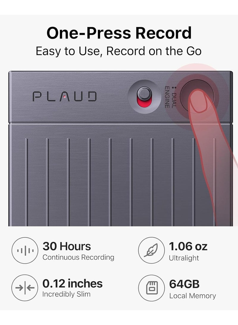 PLAUD Plaud Note AI Voice Recorder with Dual Engine Audio Capture & ChatGPT-4o Summary Tool - Image 4
