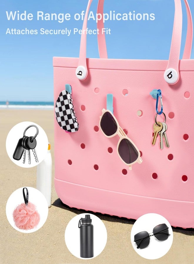 ليتغو أربع حقائب أدوات تجميل شفافة، حقيبة مكياج محمولة للسفر مزودة بسحاب، منظم معتمد من إدارة أمن النقل الأمريكية، حقائب شفافة متوافقة مع ملحقات فواصل حقائب بوغ (أزرق شفاف) - Image 4