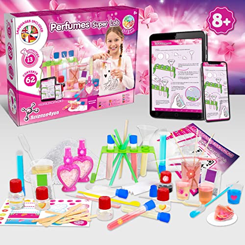 Science4you مجموعة صنع العطور الممتعة Science4you للأطفال من 8 سنوات فما فوق - اصنع عطورك الخاصة للفتيات + 13 حرفة DIY للأطفال، ألعاب وهدايا للفتيات من عمر 8 9 10 11 12 سنة - Image 4