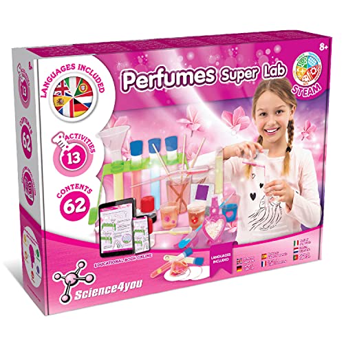 Science4you مجموعة صنع العطور الممتعة Science4you للأطفال من 8 سنوات فما فوق - اصنع عطورك الخاصة للفتيات + 13 حرفة DIY للأطفال، ألعاب وهدايا للفتيات من عمر 8 9 10 11 12 سنة - Image 1