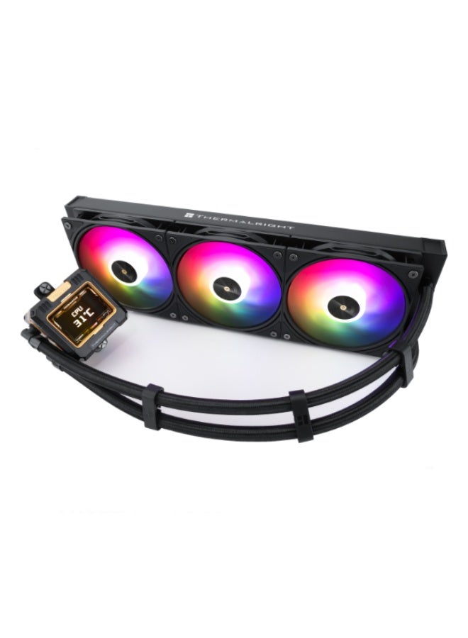 ثيرمالرايت مبرد مائي ثيرمال رايت فورزين ورفريم بشاشة حجم 2.4 بوصة ARGB لون أسود - Image 1