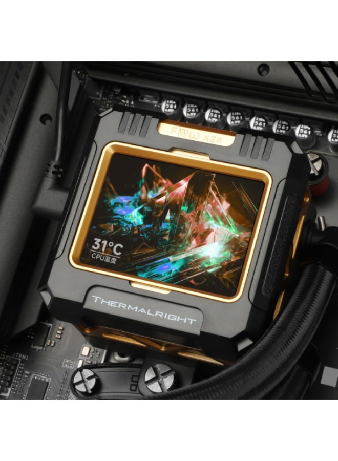 ثيرمالرايت مبرد مائي ثيرمال رايت فورزين ورفريم بشاشة حجم 2.4 بوصة ARGB لون أسود - Image 5
