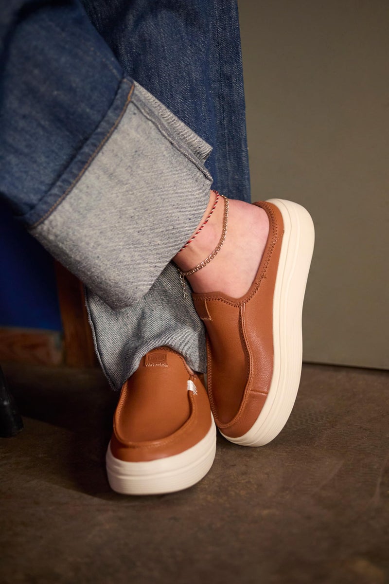 HEYDUDE Austin Lift Leather - Cognac - Image 2