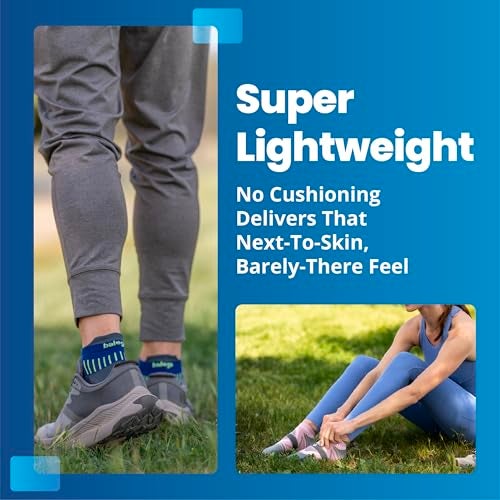 Balega Hidden Dry Moisture Wicking Performance No Show Athletic Running Socks for Men and Women (1 Pair), Black, Large - Image 2