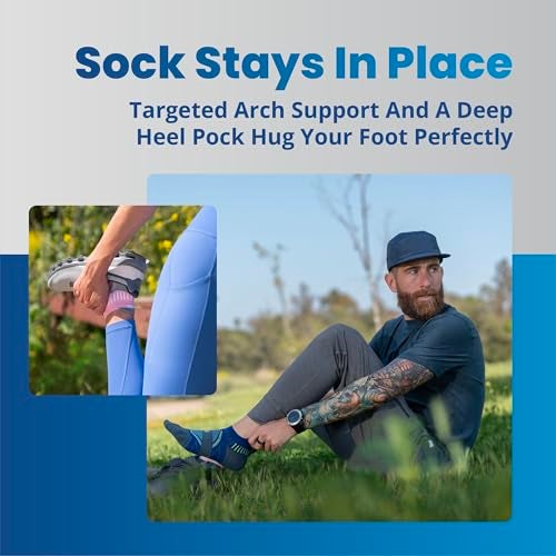 Balega Hidden Dry Moisture Wicking Performance No Show Athletic Running Socks for Men and Women (1 Pair), Black, Large - Image 5