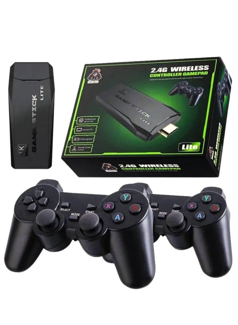 vexa pro Console Game 4K HD Video Game Console – 64GB Classic Retro Game Stick with 2.4G Dual Wireless Controllers | 10,000+ Built-in Games | Plug & Play TV Game Console - Image 1