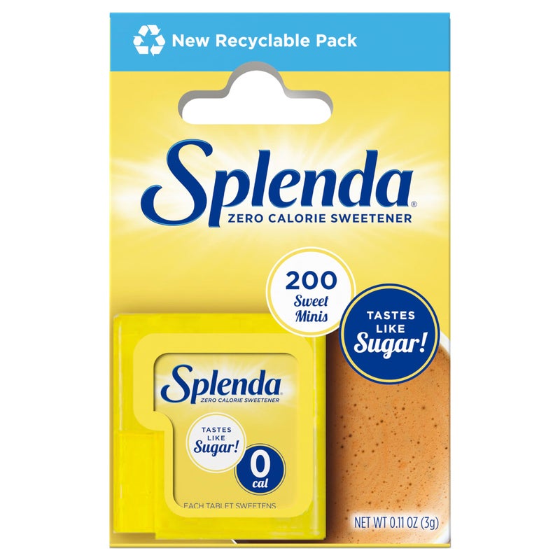 SPLENDA سبليندا محليات بدون سعرات حرارية أقراص قابلة للذوبان صغيرة 200 قطعة - Image 3