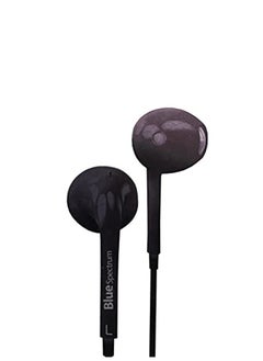 Blue Spectrum Wired Stereo Earphone Handsfree In-Ear 3.5mm Jack headset earbuds- Black 