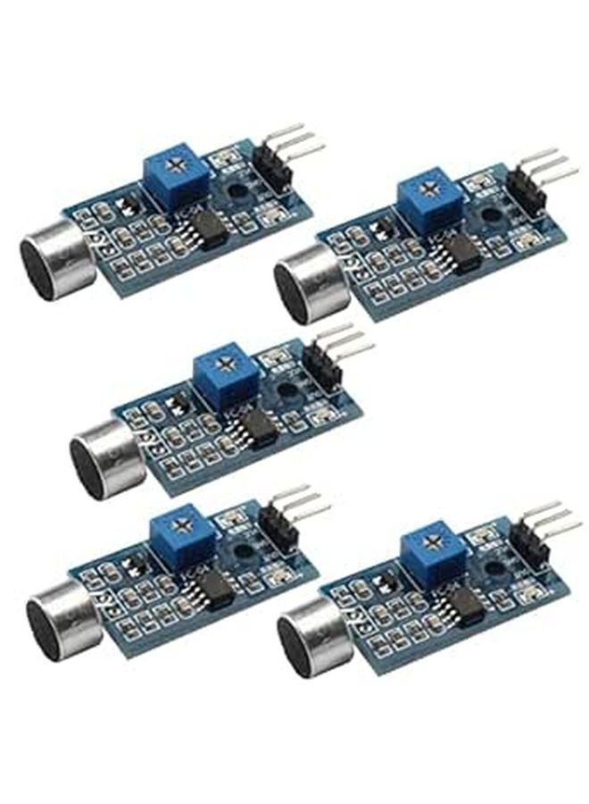 5PCS Sound Sensor Module Voice Activated Switch Audio Detection System DIY - Image 1