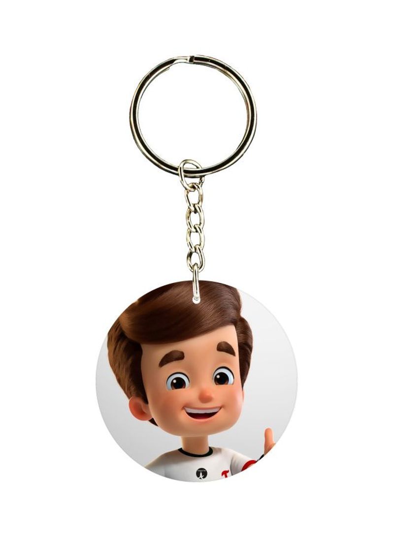 RKN Double Sided Cartoon Printed Keychain