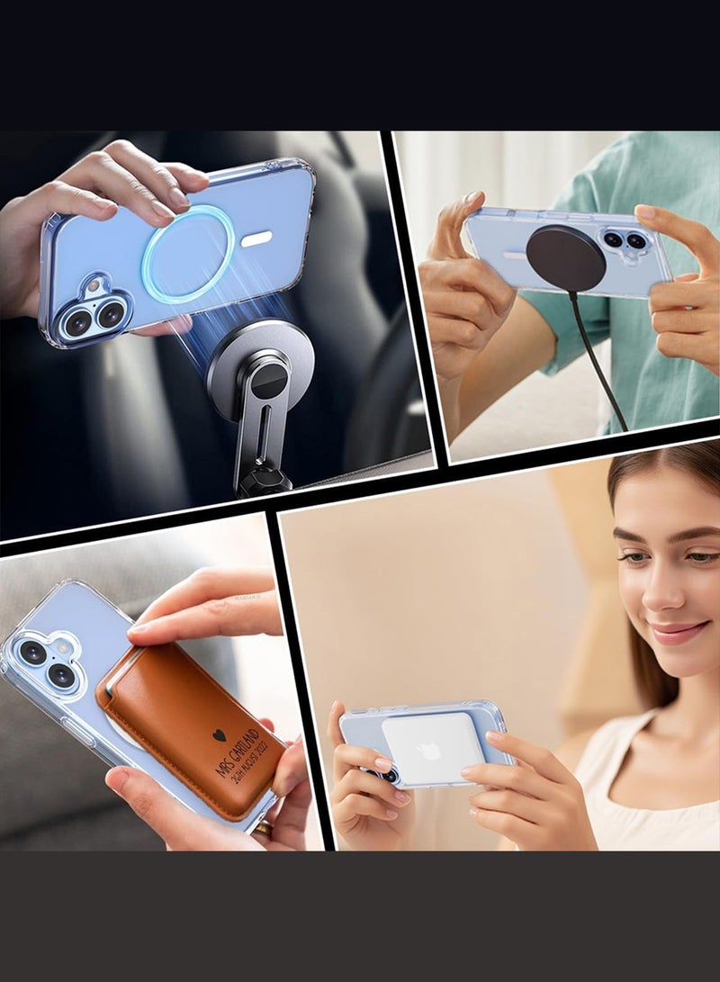 CATANES Magnetic Clear Case for iPhone 17 MagSafe Compatible Shockproof TPU Drop Protection Slim Transparent Cover - Image 5