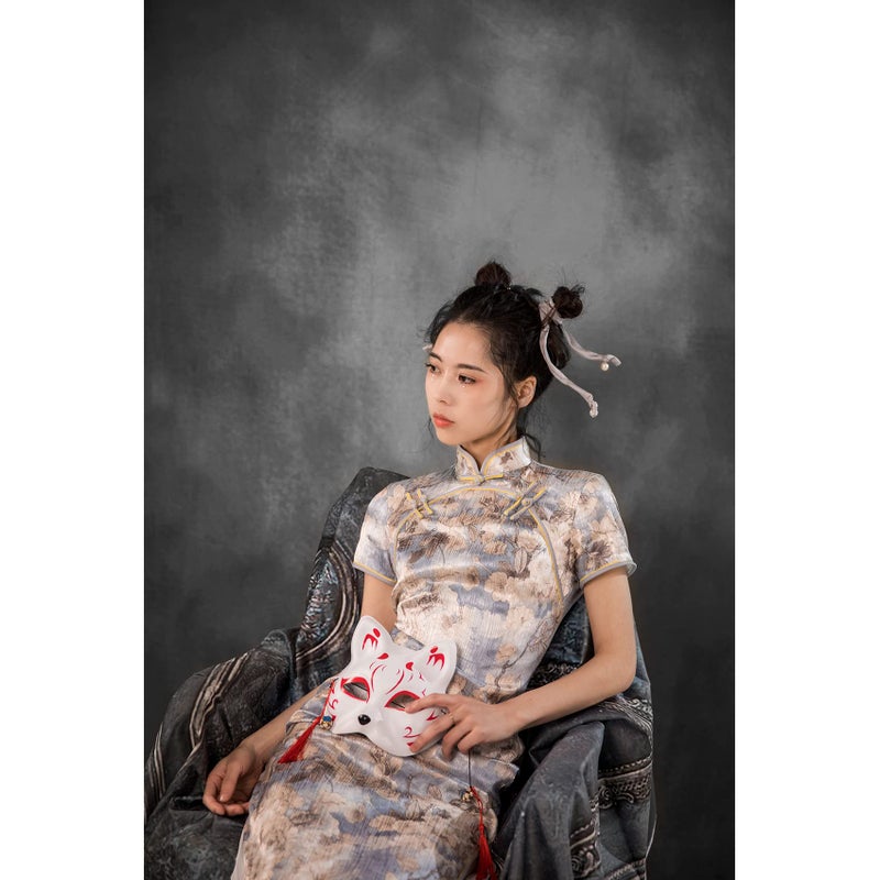 Kate 5x7ft Gray Texture Backdrop Gray Purple Abstract Portrait Headshot Backgrounds for Photoshoot, Photo Video Studio Prop - Image 5