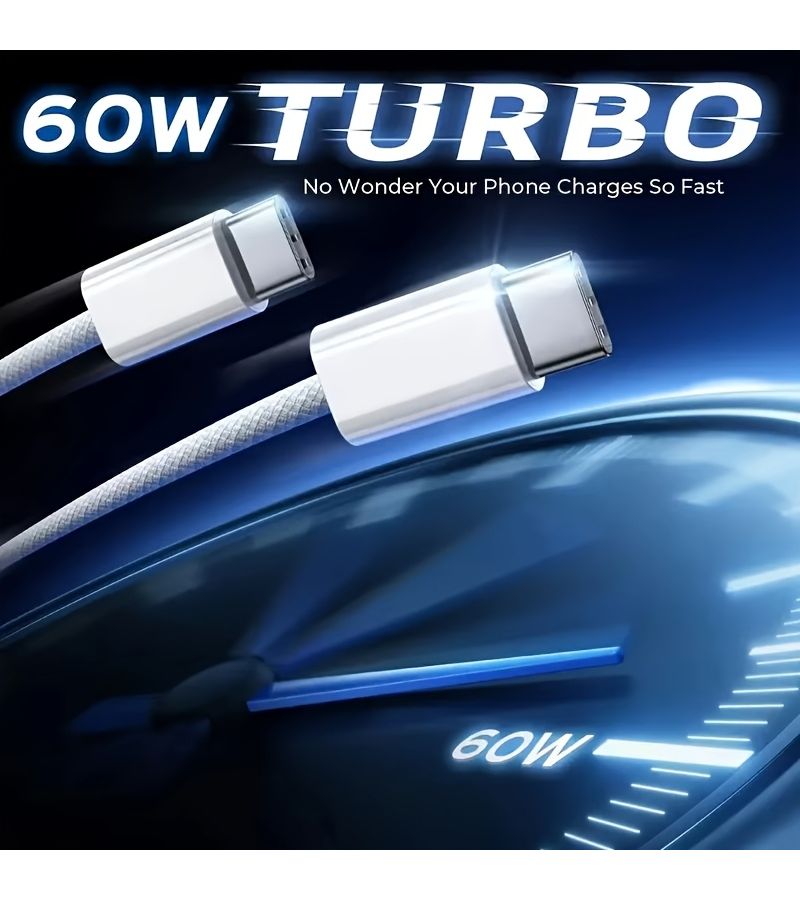 Original PD 60W Fast Charging USB C To C Cable 0.5m 1.63ft Green Fast Charging Compatible For iPhone 15 16 17 Pro Max Samsung Xiaomi - Image 2