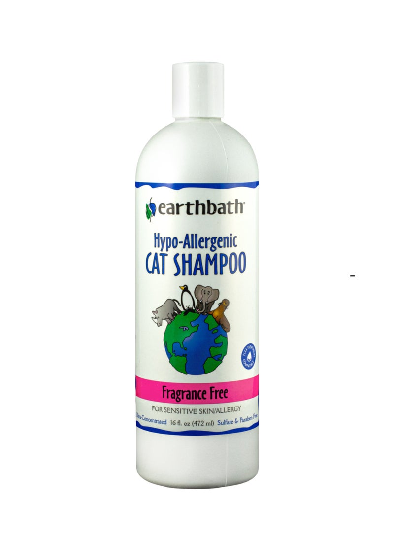 earthbath Hypo Allergenic Cat Shampoo Fragrance Free - Image 1