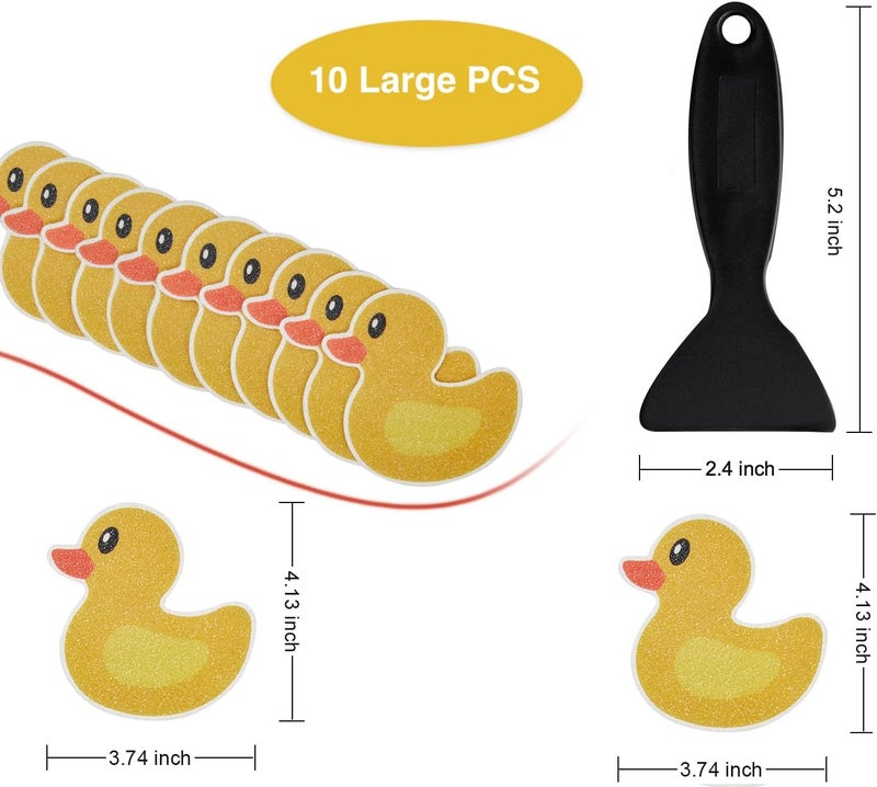 Secopad Original 20 PCS Non Slip Bathtub Stickers, Adhesive Kids Anti Slip Decal Treads for Shower and Bath Tub with Premium Scraper, Each About 4.5" x 3.5" - Image 4