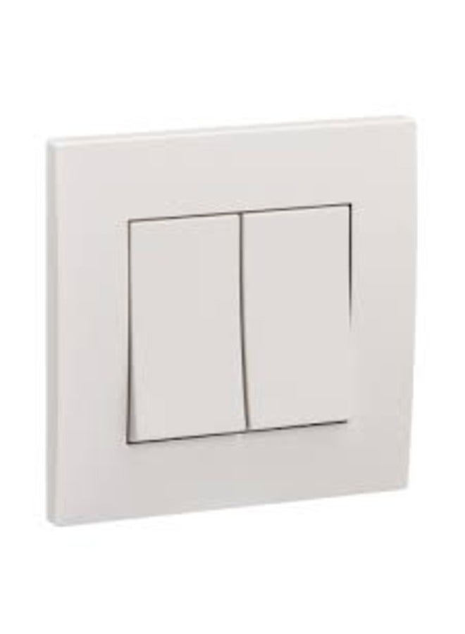 Schneider Electric KB32_WE Schneider Vivace 16AX 250V 2gang 2Way Switch,White