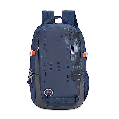 Skybags Polyester Solid Chaser 01 Laptop Backpack (H) Blue - Image 1
