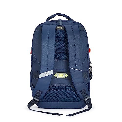Skybags Polyester Solid Chaser 01 Laptop Backpack (H) Blue - Image 3