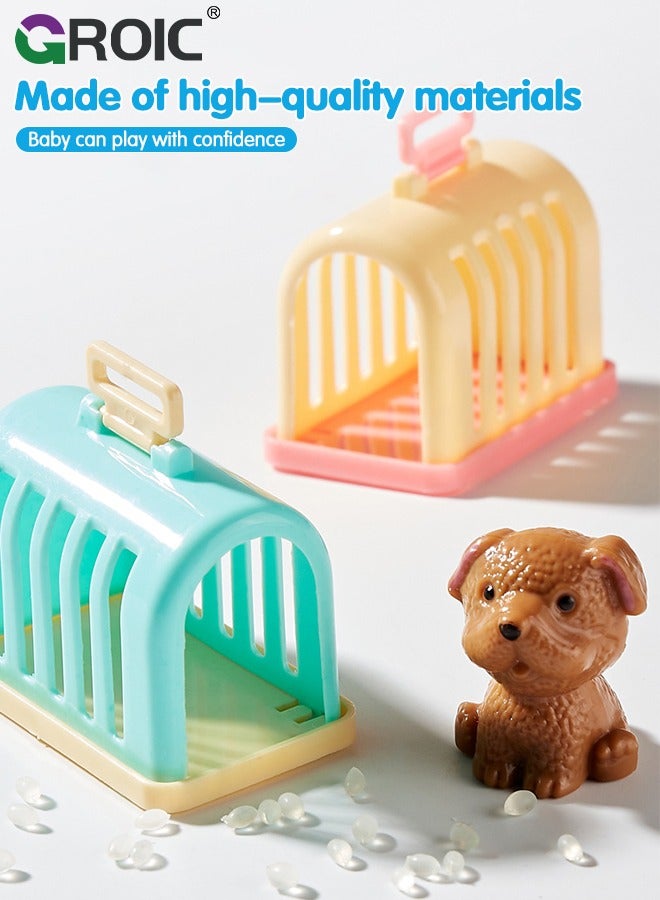 GROIC Dollhouse Doll House Toys, 5 Storeys 16 Rooms 3 Balcony, Large Dreamhouse Pretend Play Building Playset with 16 Rooms, Courtyard, Led Light & Slide, Dollhouse Asseccories and Furniture - Image 4