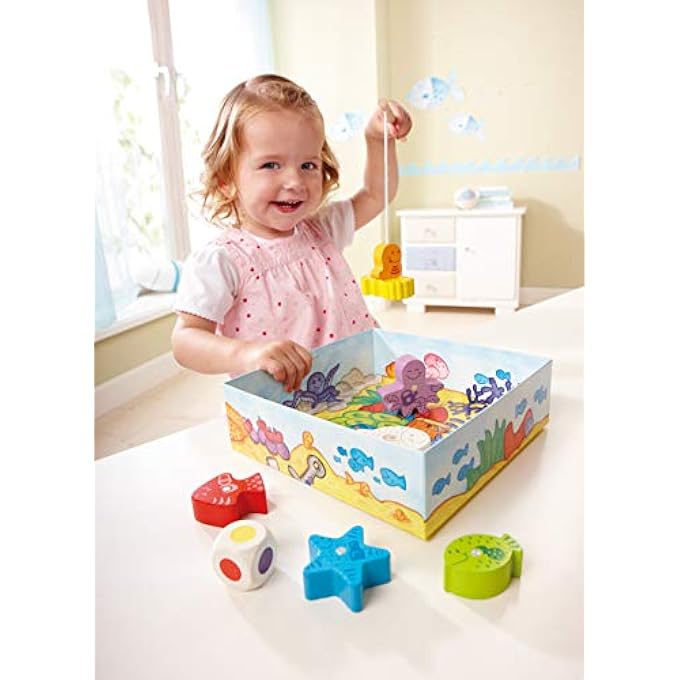 HABA First Fish Fish-ESP (303110), exciting Fishing with Colorful Figures, Educational Game and Wooden Toys, from 2 years - Image 3