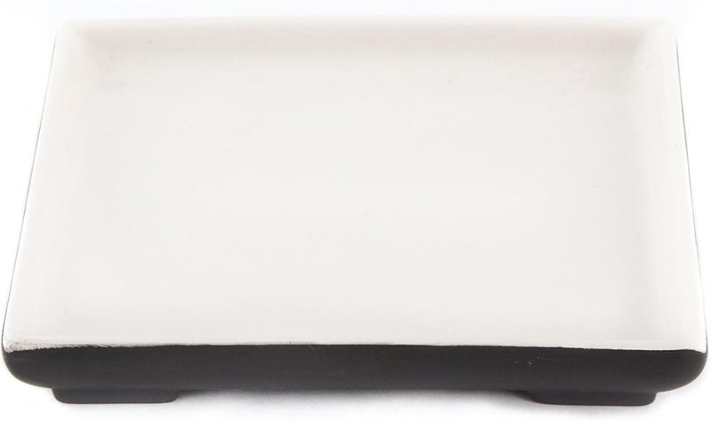 magisso 70650 White Line Naturally Cooling Ceramic Square Serving Plate - Image 2