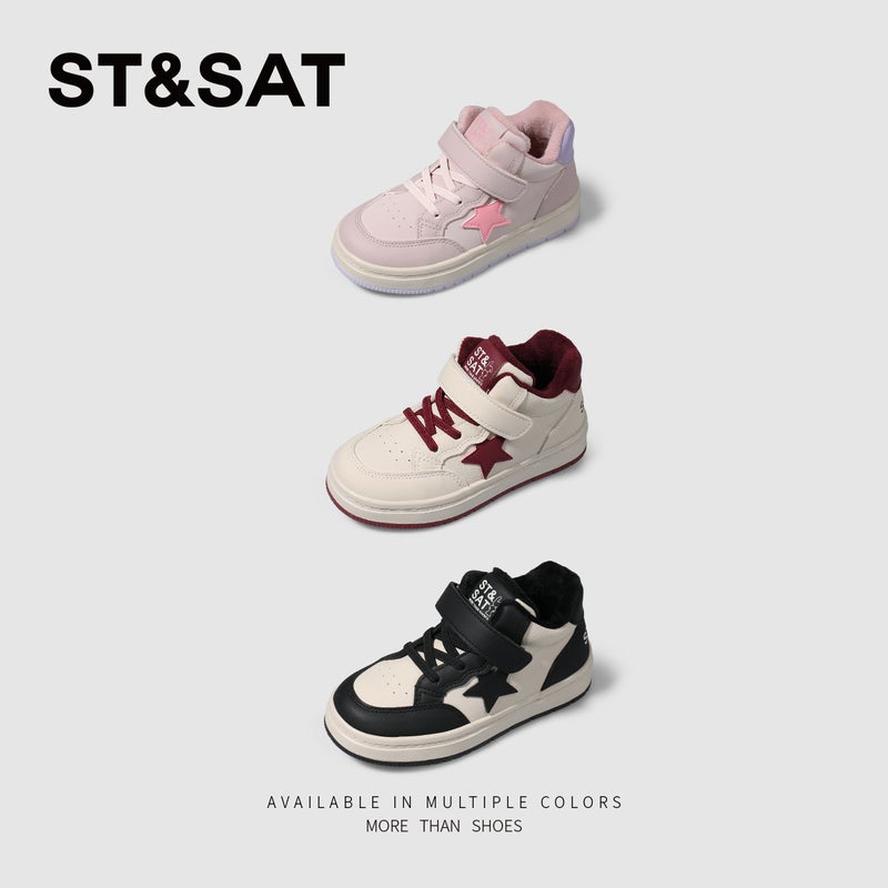 Saturday Children'S Shoes Children'S Sneaker Winter Girls Fleece-Lined Shoes Women Baby Shoes Winter Shoes - Image 3