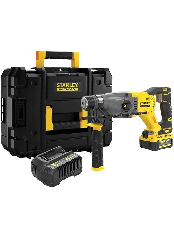 Stanley 500W Fatmax Cordless Drill With Pro Stack Case Yellow And Black Sfmch900M12 Gb - Image 1