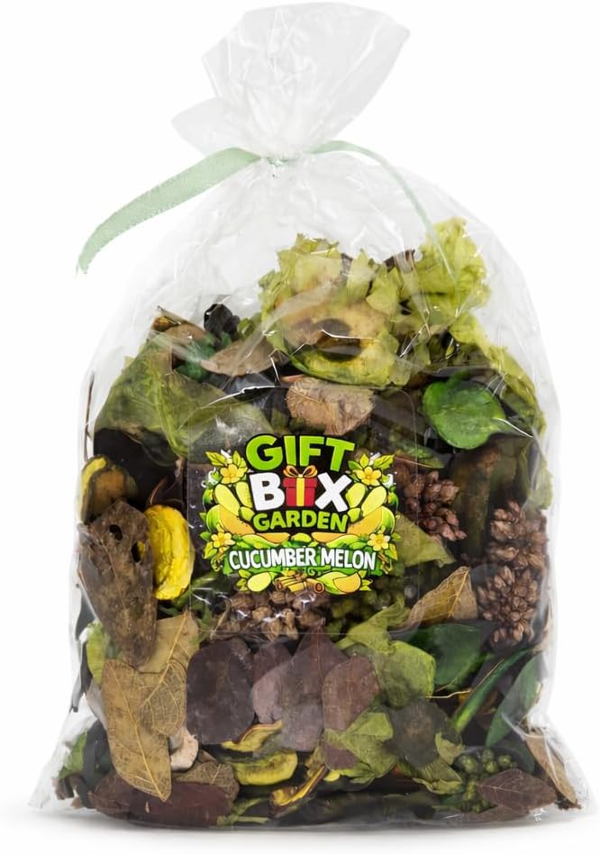 Cucumber Melon Decorative Potpourri (4 oz) | Fresh Cucumber Melon Scented Home Fragrance for Baskets, Bowls, Displays & Seasonal Décor | Spring & Summer Potpourri - Image 1