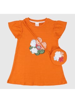 Comfy Cotton Short-Sleeved Dress