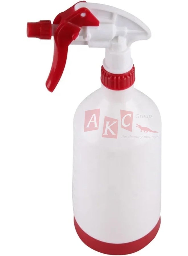 AKC 1L Plastic Spray Bottle – 32oz Refillable Cleaning Sprayer for Car, Home, and Garden | Adjustable Nozzle | Leak-Proof Trigger Spray Bottle for Disinfectant, Water, Chemicals – Red/White - Image 4