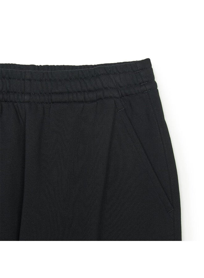 إم إل بي Mlb الرجال والنساء زوجين الخريف جديد لون الصلبة مطاط الخصر مقيد السراويل عارضة السراويل 3aptb0244-50bks-m - Image 5