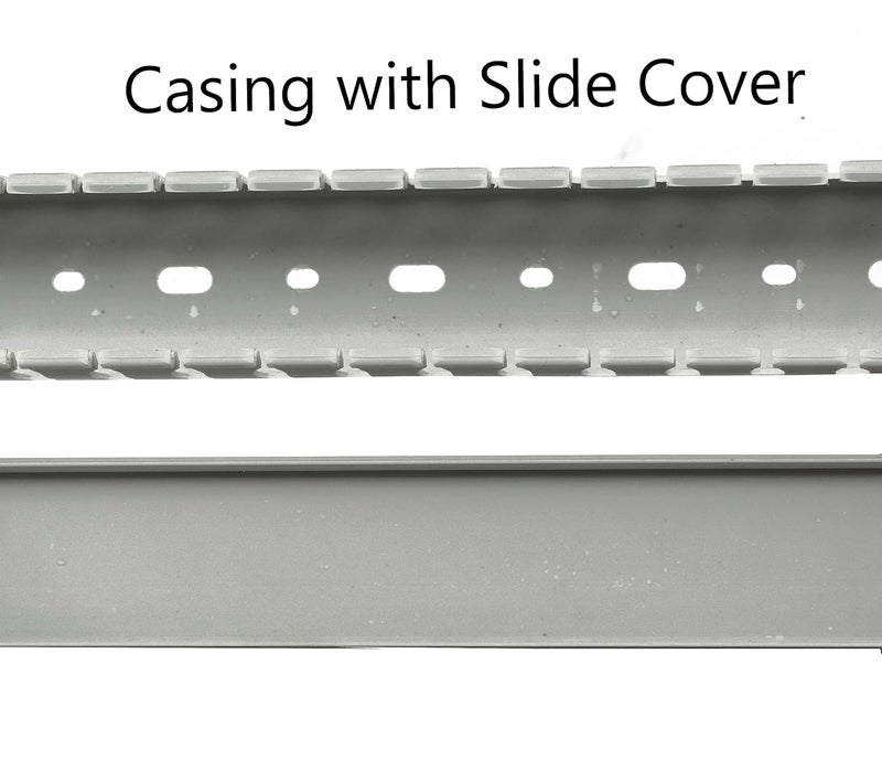 Marshland Casing Wall Patti Hide Wires Insulation Tubes Computer Wire Power Cable PVC Casing with Cover 2 Inch 1 Meter Length Pack of 5Pecs - Image 2