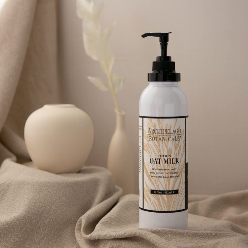 Archipelago Botanicals Oat Milk Lotion, Nurturing and Soothing Daily Moisturizer for Dry or Sensitive Skin, Hydrating Body Lotion, Paraben-Free, Phthalate-Free, 18â€¯oz - Image 3