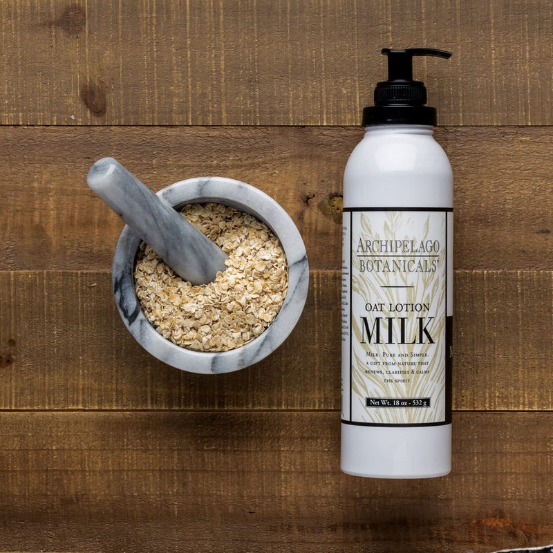 Archipelago Botanicals Oat Milk Lotion, Nurturing and Soothing Daily Moisturizer for Dry or Sensitive Skin, Hydrating Body Lotion, Paraben-Free, Phthalate-Free, 18â€¯oz - Image 4