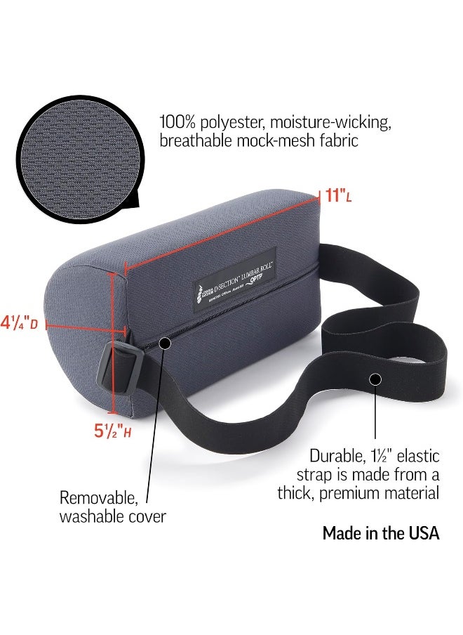 OPTP The Original Mckenzie D-Section Lumbar Roll – Usa-Made Low Back Lumbar Support For Office, Car Seats And Travel  - Image 4