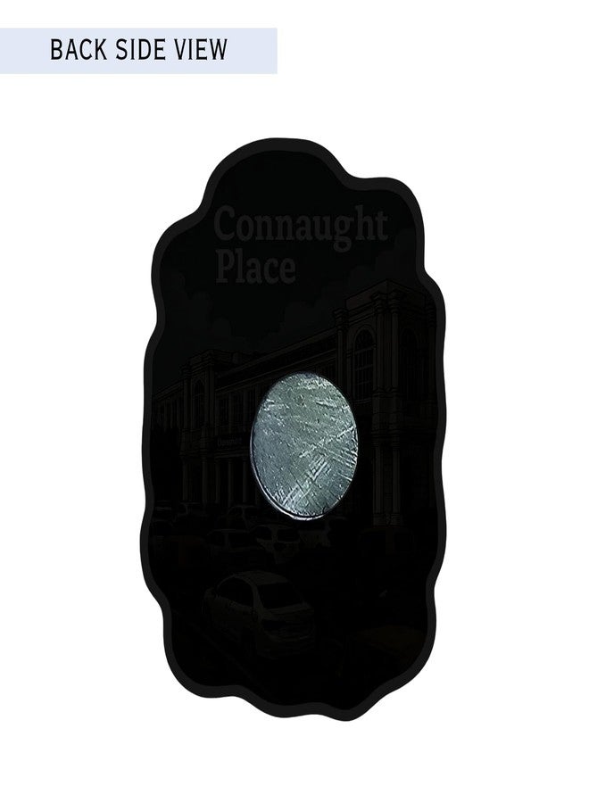 GiftODay Connaught Place Theme Souvenir Wooden Fridge Magnet for Refrigerator - Connaught Place Printed Fridge Magnet for Kitchen & Home Decor | Perfect Souvenir Gift | Size 3x3 Inches | Pack of 1 - Image 2