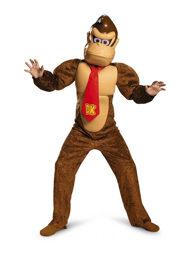 Disguise Disguise Child Deluxe Donkey Kong Costume - M,Brown 