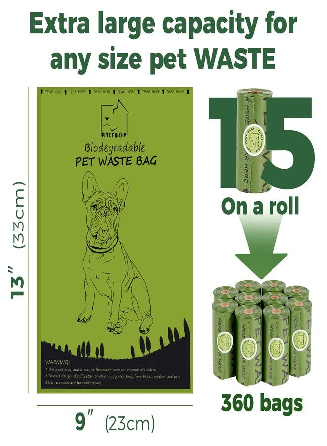 ATIFBOP Biodegradable Dog Poop Bags Rolls 360 Count Scented, Leak Proof and Extra Thick Waste Bag Refill (Scented) - Image 2