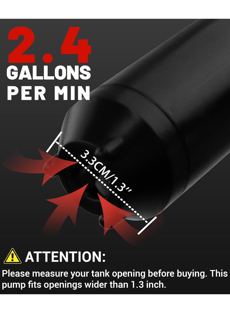 Siphon Fuel Transfer Pump, Gas Pump for Gas Can, Battery Powered Gas Can Pump, Automatict Shut-off Nozzle, 42 IN Long Hose, 3 Adapters for 4 Size Gasoline Tank - Image 2
