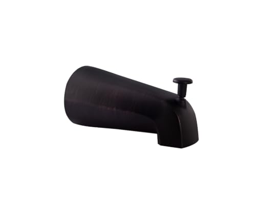 CalcMetal Top Diverter Tub Spout with 4 in 1 Adapter Universal fit 12 Copper Slip 12 Iron PipeLong and Short stub Out and 34 Iron Pipe Connections Easy Installation Venetian Bronze - Image 3